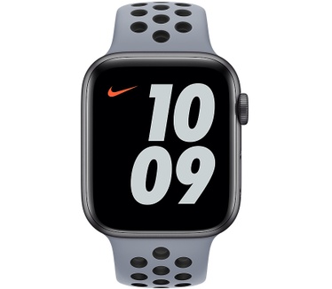 Apple 44mm Obsidian Mist/Black Nike Sport Band - Regular