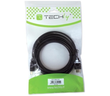 Techly 25m High Speed HDMI Cable Hook M/M ICOC HDMI-A-250 Zwart