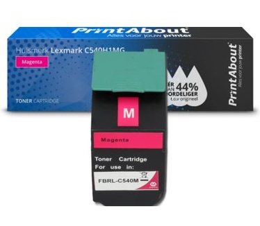 PrintAbout Huismerk Lexmark C540H1MG Toner Magenta Hoge capaciteit