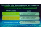 Intel Labs: aankondiging Security Institute