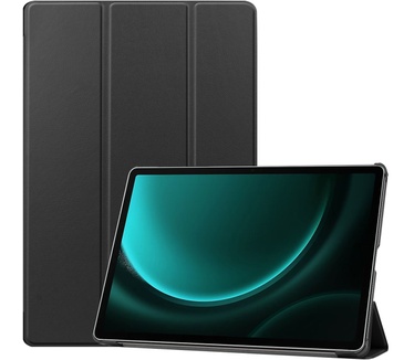 Accezz Trifold Bookcase Samsung Tab S9 FE Plus - Zwart
