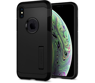 Spigen iPhone Xs Case Tough Armor Black (063CS25118) (iPhone XS) Zwart