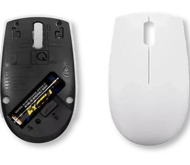 Lenovo 300 Wireless Compact Muis Draadloos Optisch Lichtgrijs 3 Toetsen 1000 dpi