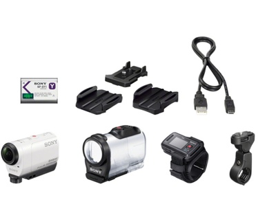 Sony Action Cam Mini met Wi-Fi en Live View-afstandsbedieningsset Wit