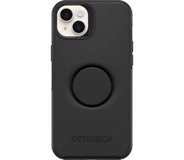 Otterbox OtterBox Otter+Pop Case voor iPhone 14 Plus, Schokbestendig, Valbestendig, Beschermhoes met PopSockets PopGrip, 3x getest volgens militaire standaard, Antimicrobieel, Zwart