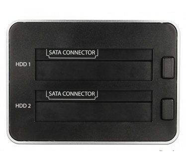 Delock USB 3.0 Dual Docking Station for 2 x SATA HDD / SSD with Clone Function in Metal Housing