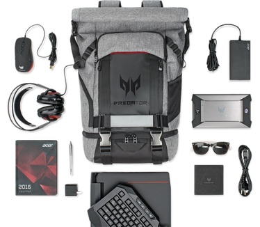Acer Predator Gaming Rolltop Backpack (PBG6A0) Grijs