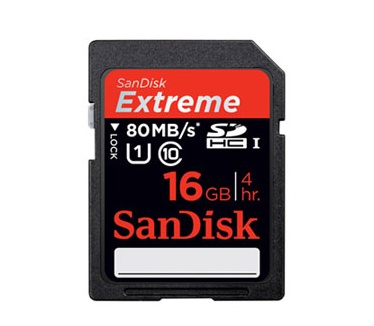 Sandisk 16GB Extreme Pro SDXC UHS-I
