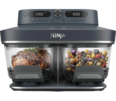 Ninja CRISPi DualZone Glazen Airfryer 8-in-1, Blauw