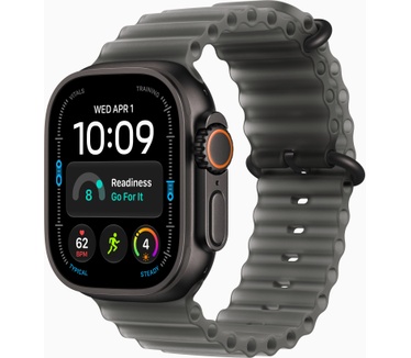 Apple Watch Ultra 4, Ocean-bandje, Zwart (Zwart)