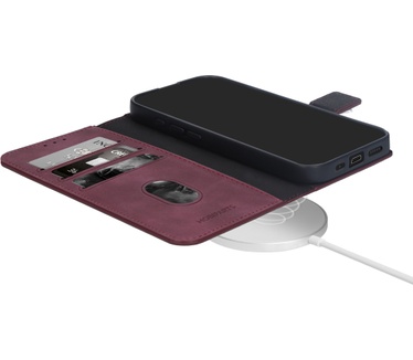 Mobiparts Classic Wallet Case Apple iPhone 16 Pro Max Velvet Red (MagSafe Compatible)