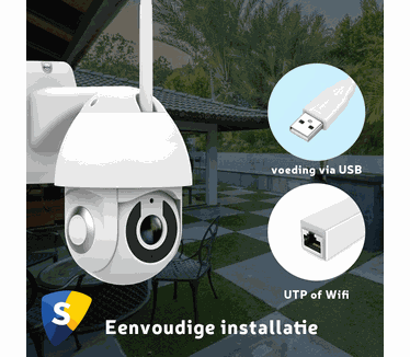 Outdoor dome – draaibare smart home IP buitencamera