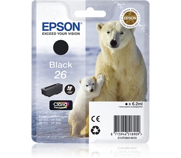 Epson Singlepack Black 26 Claria Premium Ink