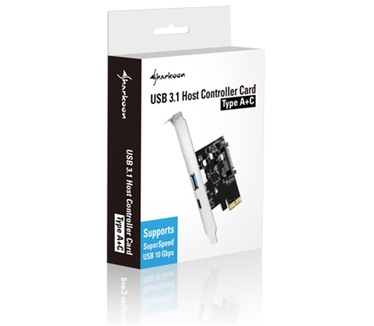 Sharkoon USB 3.1 Host Controller Card, Type A+C