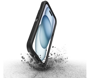 Otterbox Defender Series XT voor iPhone 15, Dark Side (Clear / Black) (iPhone 15) Transparant