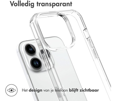 Accezz Xtreme Impact Backcover iPhone 15 Pro - Transparant