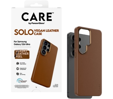 PanzerGlass CARE™ by PanzerGlass® Solo Case Brown w. Qi Samsung Galaxy S26 Ultra