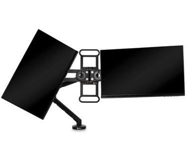 BakkerElkhuizen BE Universal Crossbar, Twee schermen met slechts één monitorarm.