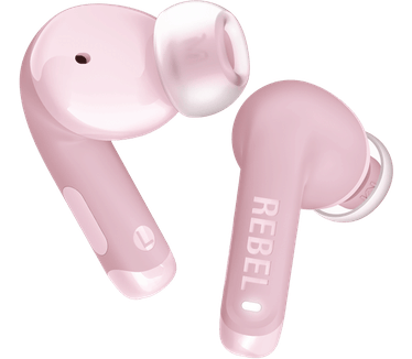 Hama Fresh 'n Rebel Twins Fuse 2 - Draadloze oordopjes - Noise Cancelling oortjes met 36 uur speeltijd - Met Microfoon en App - Pastel Pink Groen