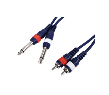 HQ Products 3m 2xRCA/2x6.35mm M/M