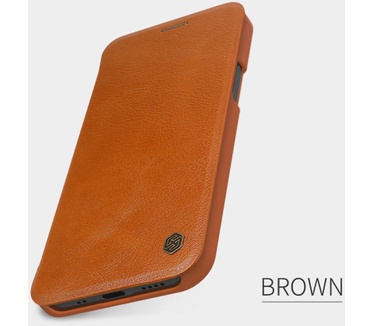 Nillkin Qin PU Book Case - Apple iPhone 12 Mini (5.4") Bruin