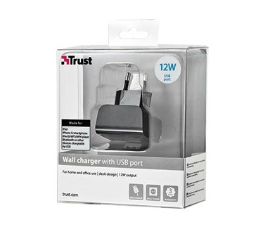 Trust Wall Charger with USB port - 12W