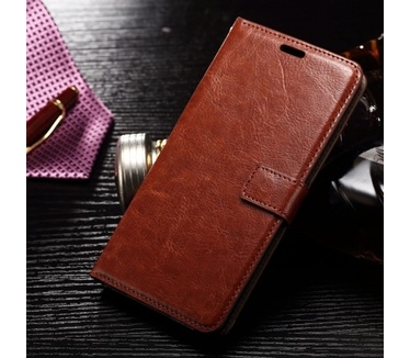Kees Lederlook Portemonnee Hoesje Samsung Galaxy Note 5 - Bruin