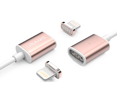 Usams Magnetische Lightning Data Kabel (100cm) - Roségoud