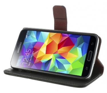 KEES Luxe Portemonnee Hoesje Samsung Galaxy S5 - Zwart