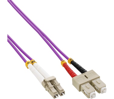 InLine LC/SC, 25 m Blauw, Paars