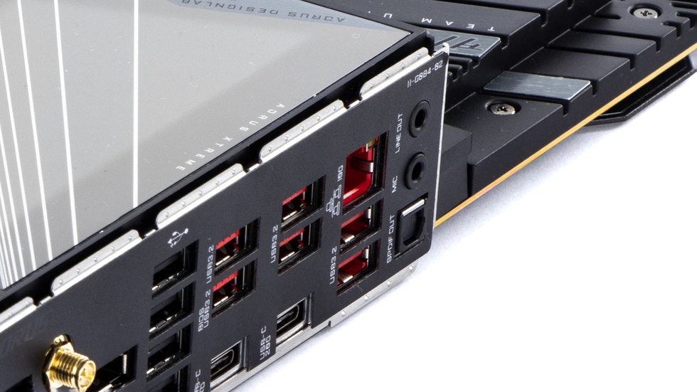 Op high-end modellen zoals deze Gigabyte X670E Aorus Xtreme komen we 10Gb-ethernet tegen.