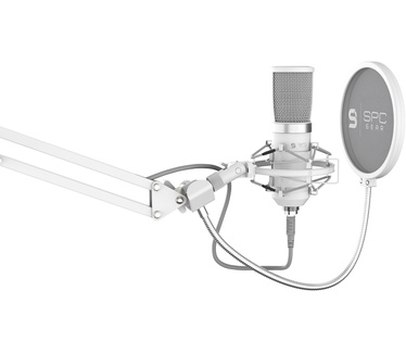 SilentiumPC Mic SPC Gear SM950T Streaming MicUSB Onyx White