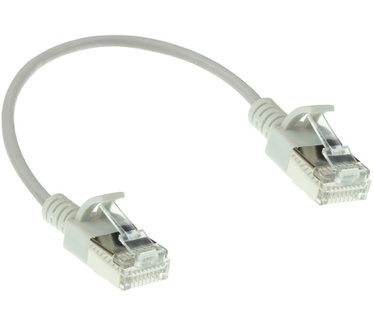 ACT DC7052 CAT6A U/FTP Slimline Patchkabel 0.25M Grijs