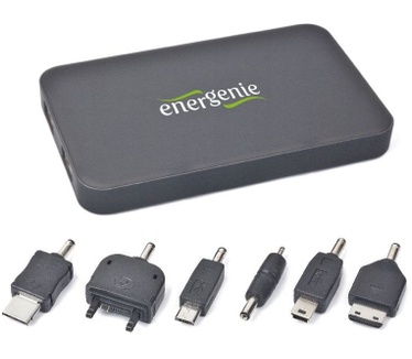 Gembird Powerbank 5.000 mAH inkl. Adapterset USB schwarz