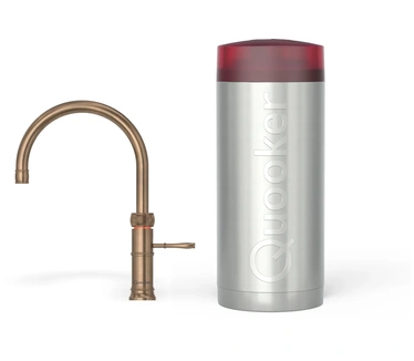 Quooker Classic Fusion Round Messing patina incl. COMBI+ reservoir