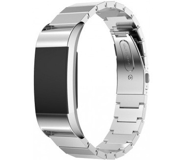qMust Metalen armband Chain voor Fitbit Charge 2 - Silver