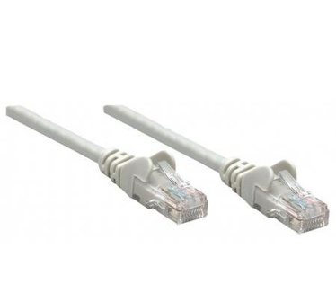 Intellinet Network Patch Cable, Cat6, 0.25m, Grey, CCA (Copper Clad Aluminium), U/UTP (cable unshielded/twisted pair unshielded), PVC, RJ45 Male to RJ45 Male, Gold Plated Contacts, Snagless, Booted