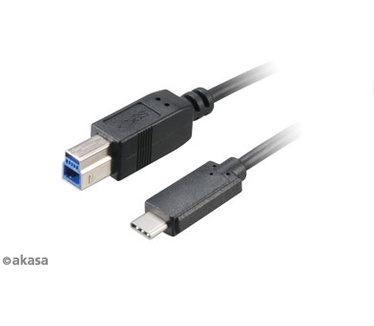 Akasa USB A/B, 100cm