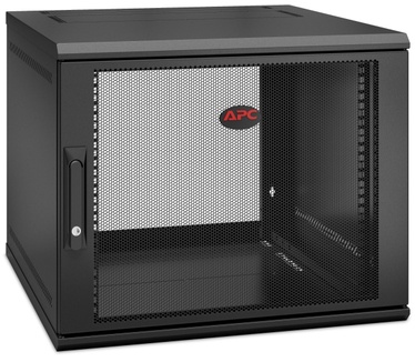 APC NetShelter WX AR109SH6, 9U/HE, 19inch Wandpatchkast, Geschikt voor muurbevestiging, 600MM diep, Gemonteerd