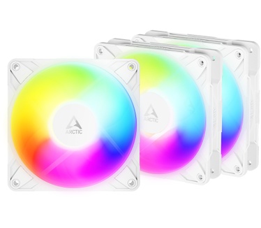 Arctic P12 Pro Reverse A-RGB (White) - 3 Pack