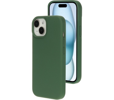 Mobiparts Silicone Cover Apple iPhone 15 Forest Green