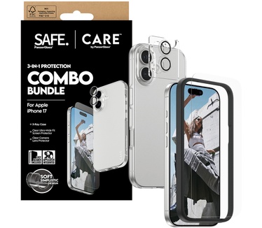 PanzerGlass SAFE. | CARE by PanzerGlass® 3-in-1 Fashionable Combo Bundle iPhone 17
