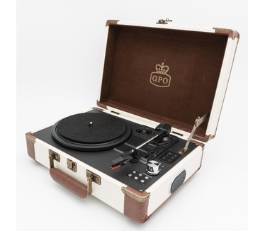 GPO Retro AMBASSADORCRE Bluetooth platenspeler met ingebouwde accu en speakers