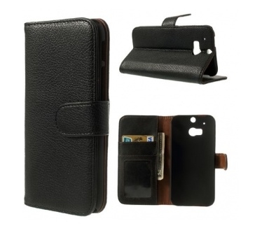 qMust Wallet Case met stand HTC One M8 / M8s (black)