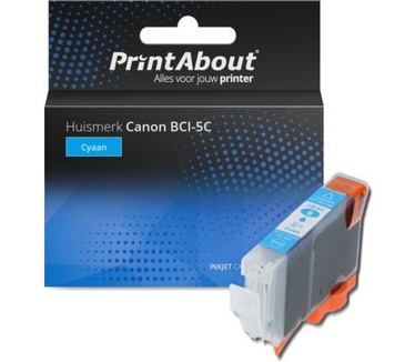 PrintAbout Huismerk Canon BCI-5C Inktcartridge Cyaan