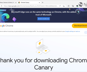 Chrome Edge banner