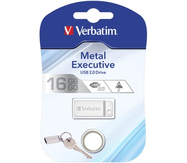 Verbatim Metal Executive USB 2.0 16GB Zilver