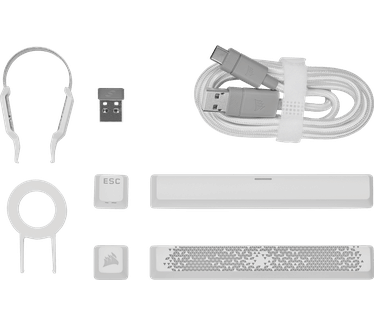 Corsair K70 Pro Mini Wireless 60% - White - Cherry mx Red - Qwerty (US)