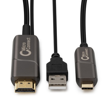 Microconnect USB3.1CHDMI10OP Zwart