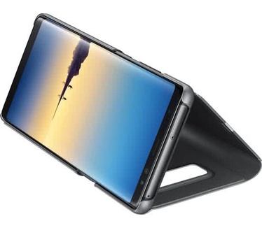 Samsung Galaxy Note Note 8 Clear View Standing Cover - Zwart Zwart